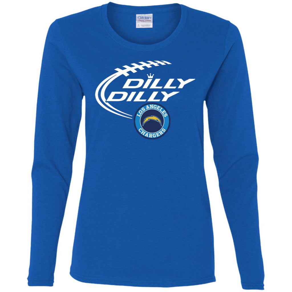 Dilly Dilly Los Angeles Chargers Nfl Football Women Long Sleeve Shirt