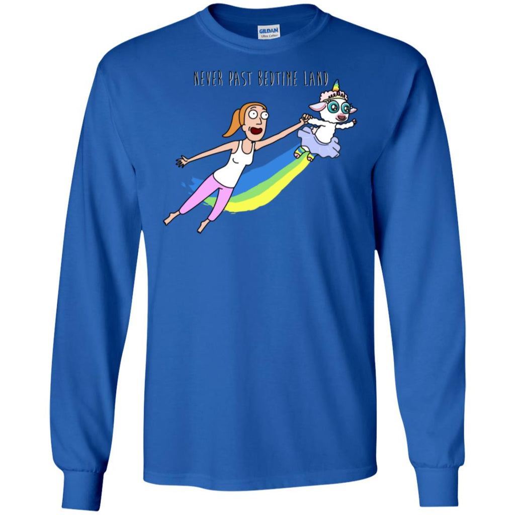 Rick And Morty Summer Never Past Bedtime Land Men Long SLeeve Shirt