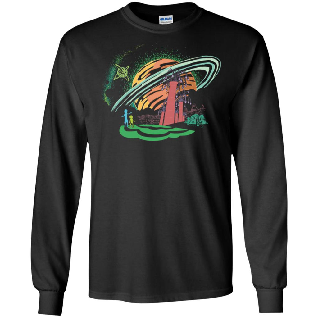 Rick And Morty Dimension Men Long SLeeve Shirt