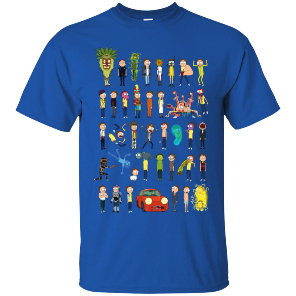 Ricky And Morty The Many Morty's Men T-Shirt