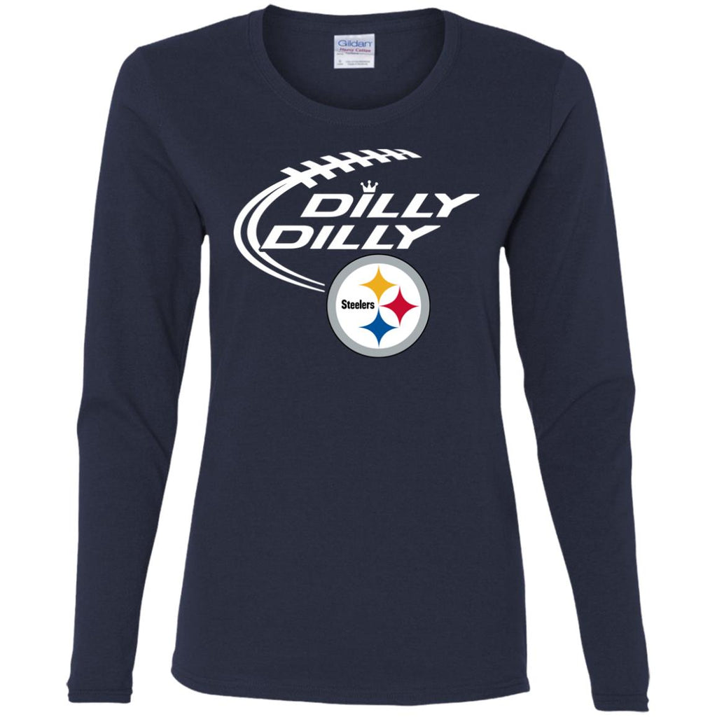 Dilly Dilly Pittsburgh Steelers Logo Nfl Football Women Long Sleeve Shirt