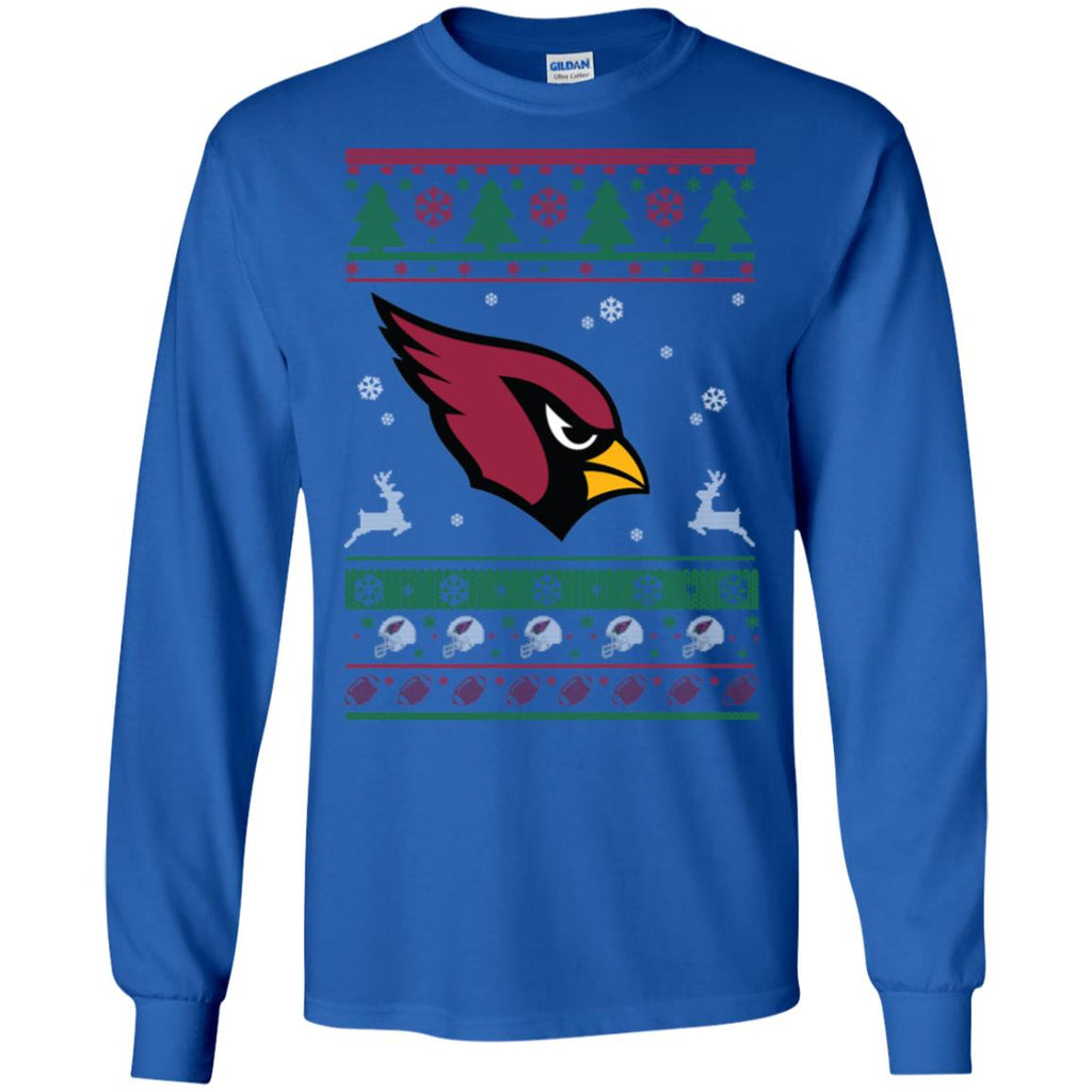 Arizona Cardinals Logo Football Teams Ugly Christmas Sweater Men Long SLeeve Shirt