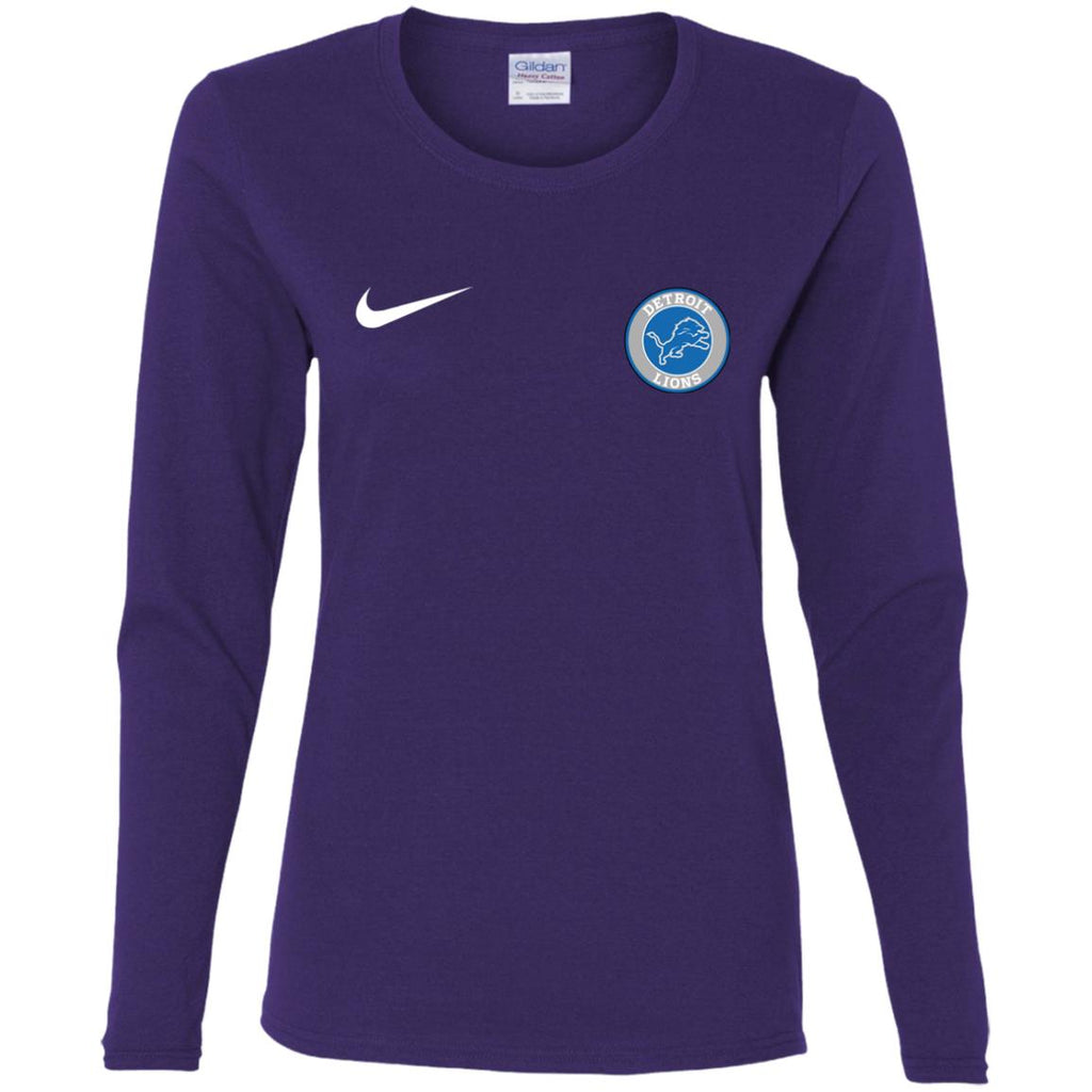 Nike Destroit Lions Nfl Football Women Long Sleeve Shirt