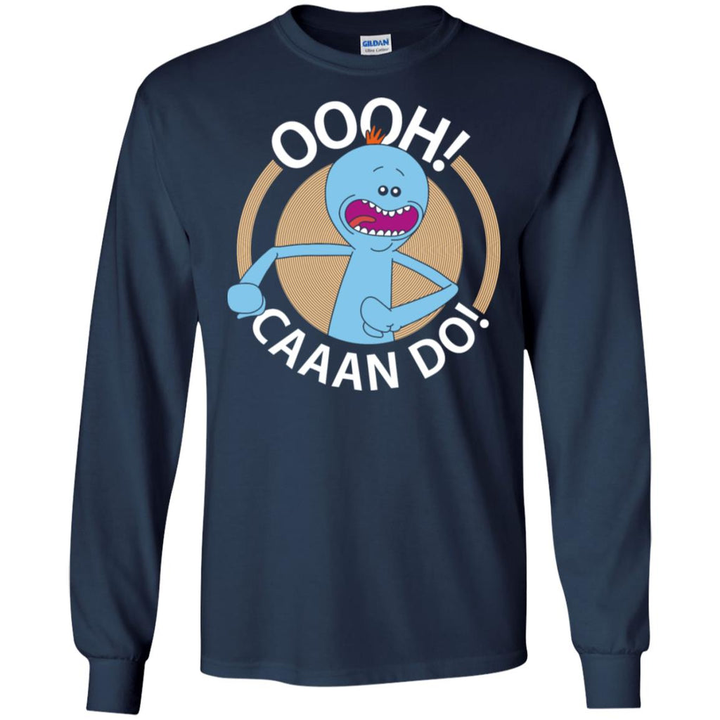 Rick And Morty Mr Meeseeks Oooh Caaan Do Men Long SLeeve Shirt