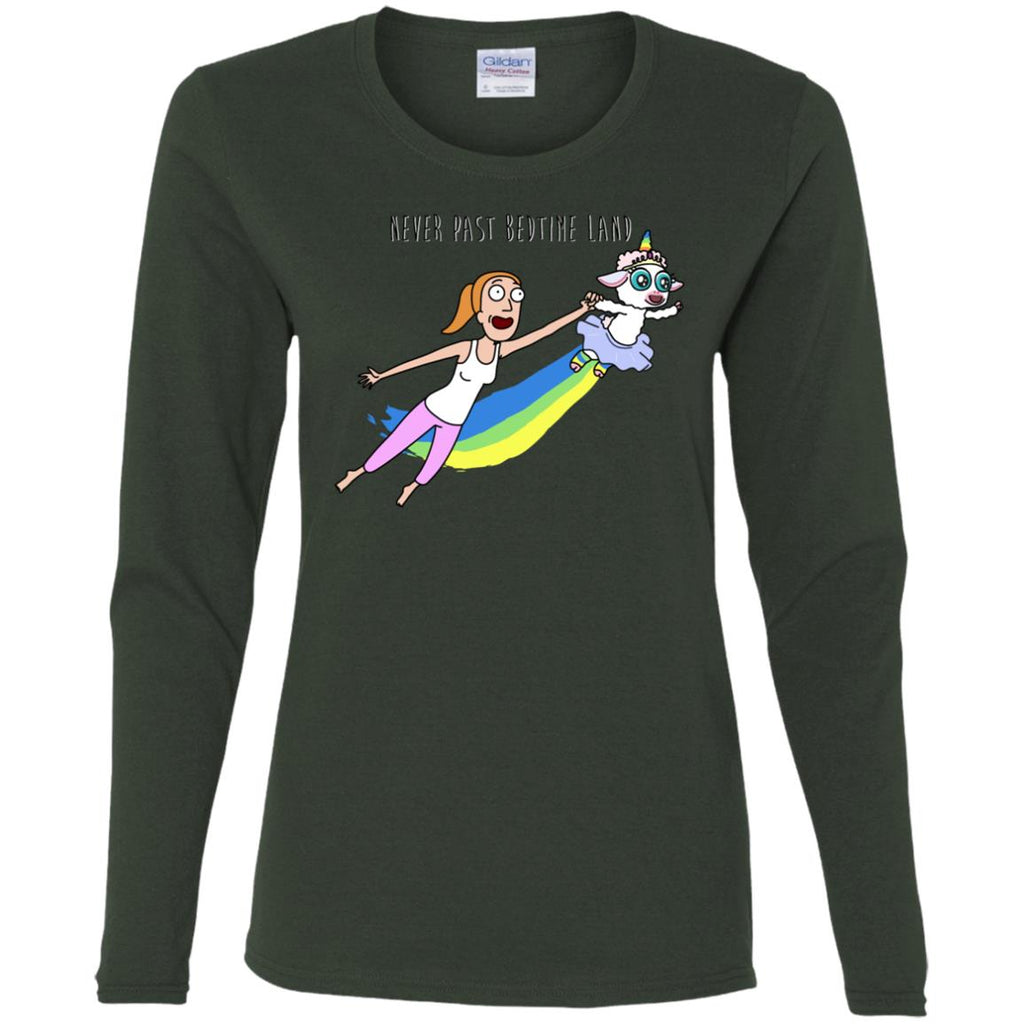 Rick And Morty Summer Never Past Bedtime Land Women Long Sleeve Shirt