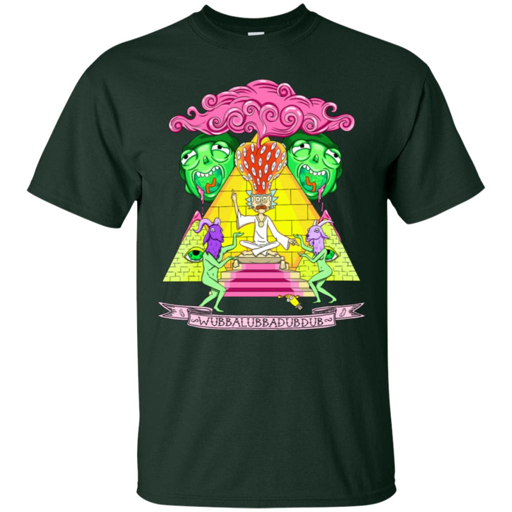 Rick And Morty Pyramid With Catchphrase Men T-Shirt