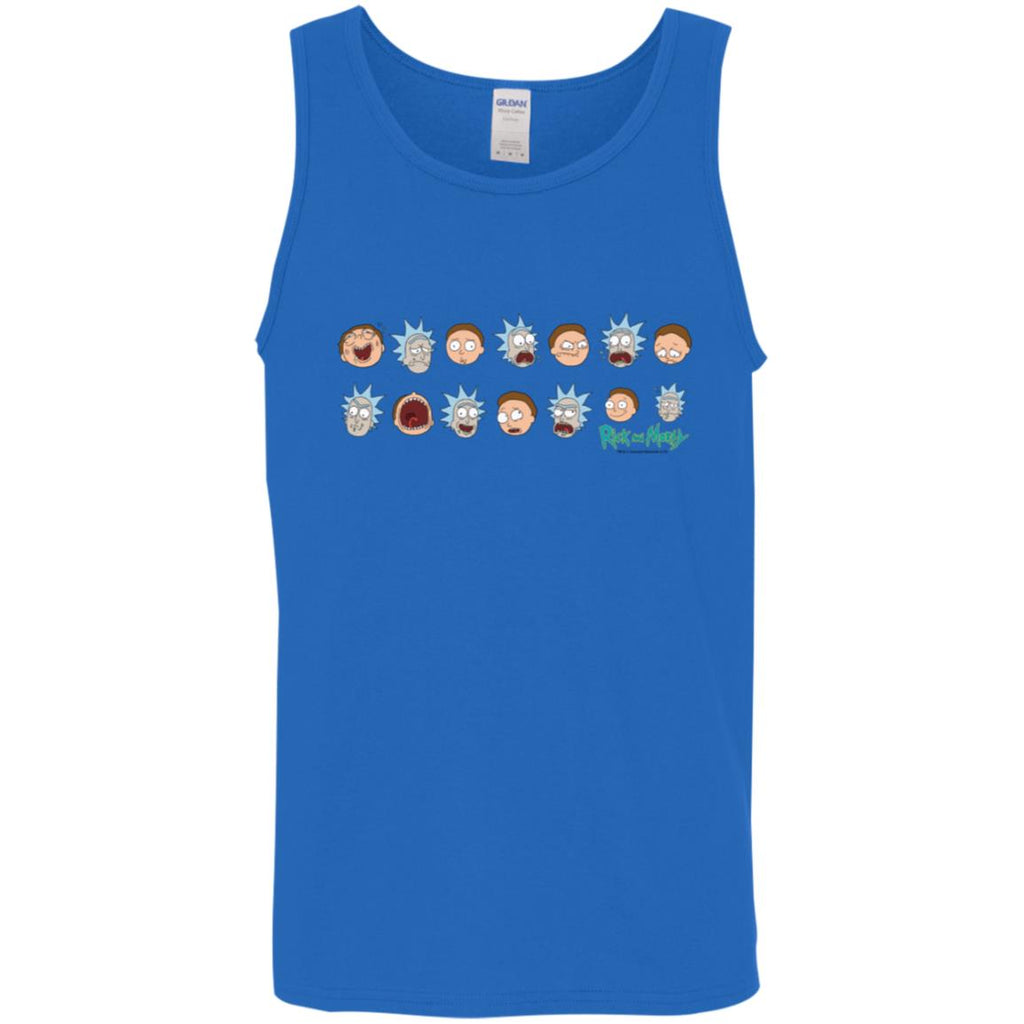 Rick And Morty Expressions Men Tank Top