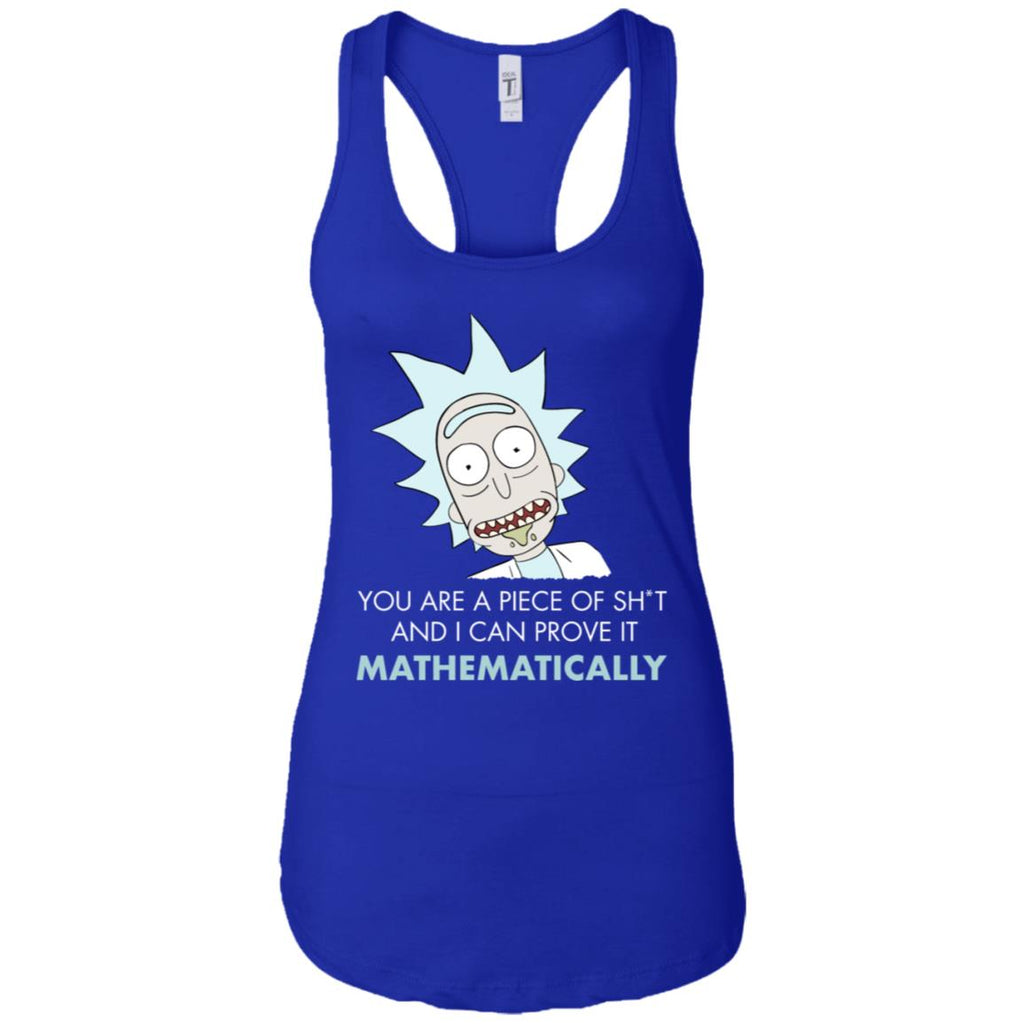 Rick And Morty Mathematical Proof Quote Women Tank