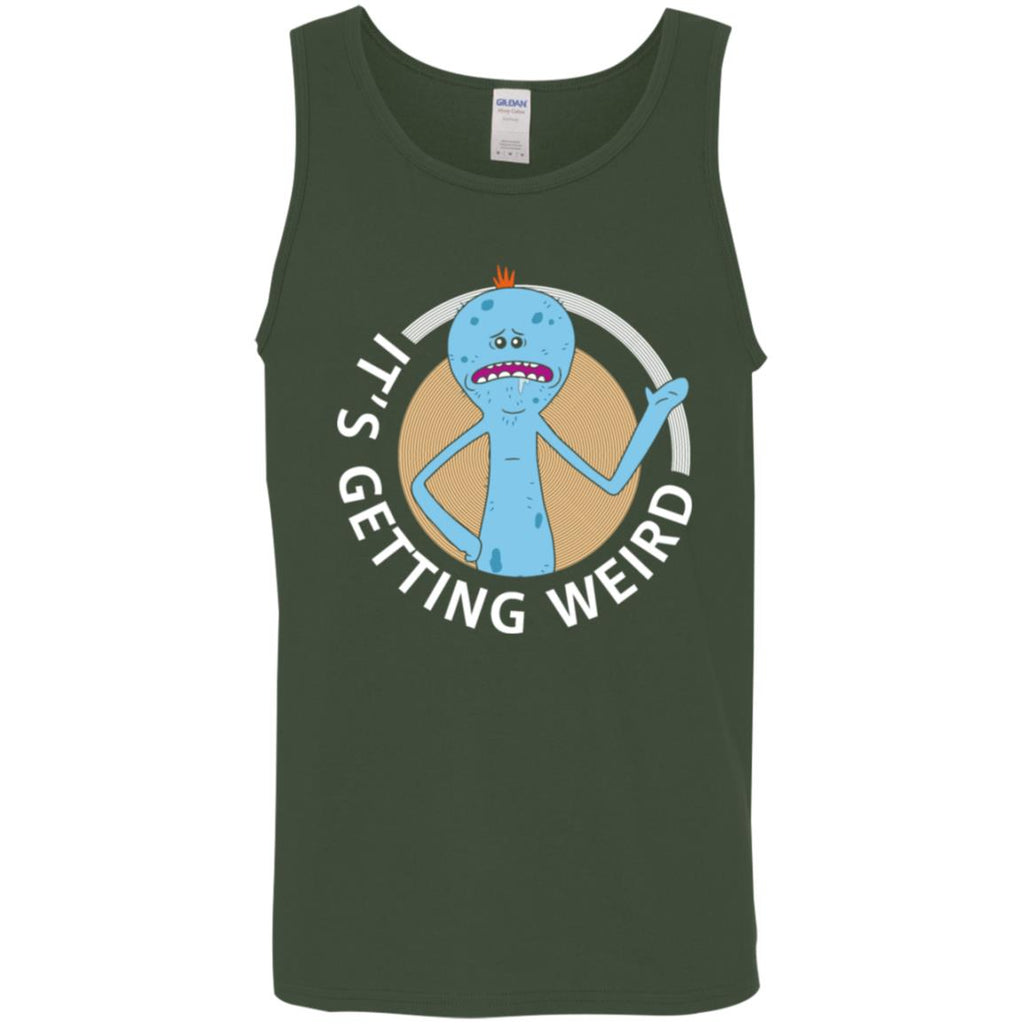 Rick And Morty Mr Meeseeks It's Getting Weird Men Tank Top