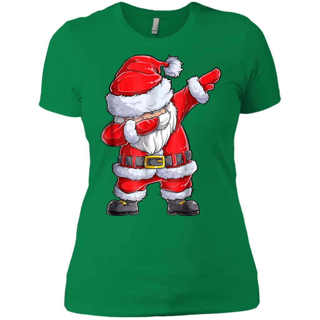 Dabbing Santa Shirt Christmas Boys Kids Men Xmas Gifts Tees Women T-Shirt