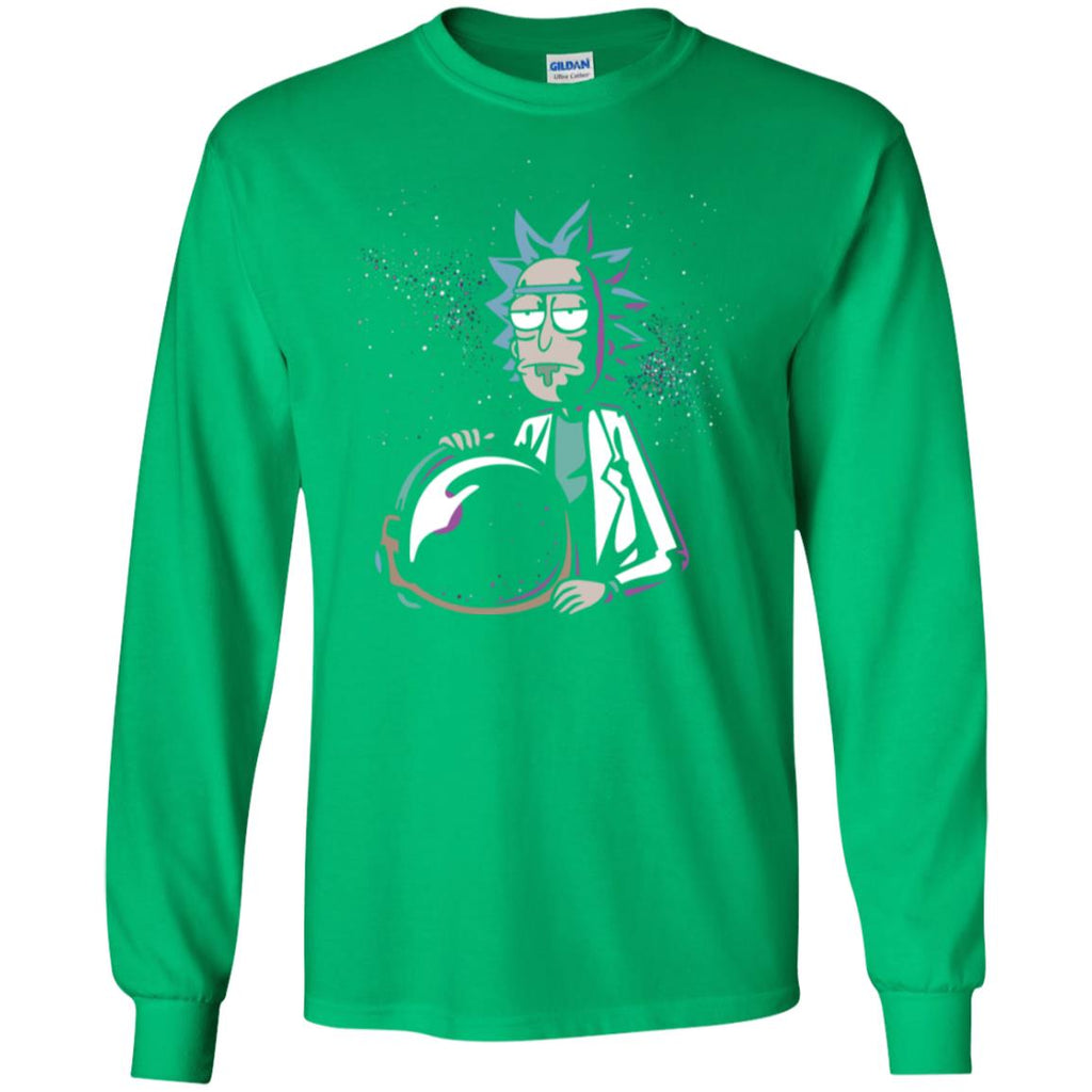Rick And Morty Astronaut Helmet Men Long SLeeve Shirt