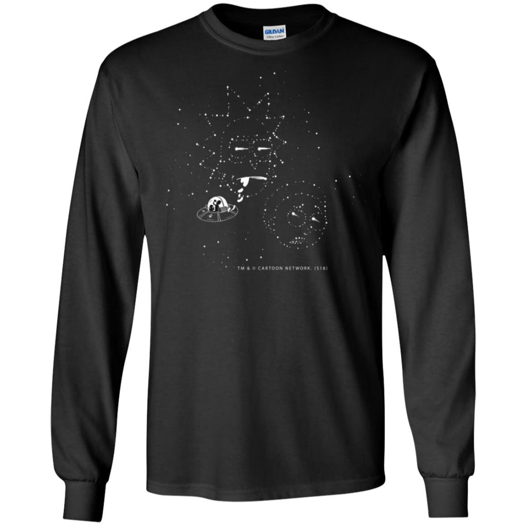 Rick And Morty Stars In The Sky Mug Men Long SLeeve Shirt