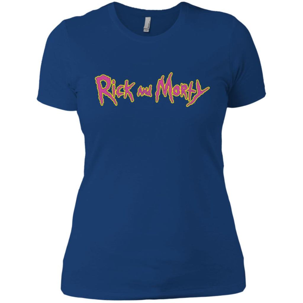 Rick And Morty Title Typography Shirt Women T-Shirt