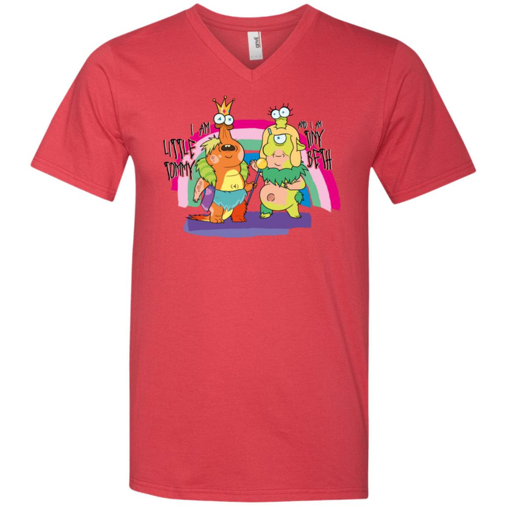 Rick And Morty Little Tommy And Tiny Beth Men V-Neck T-Shirt