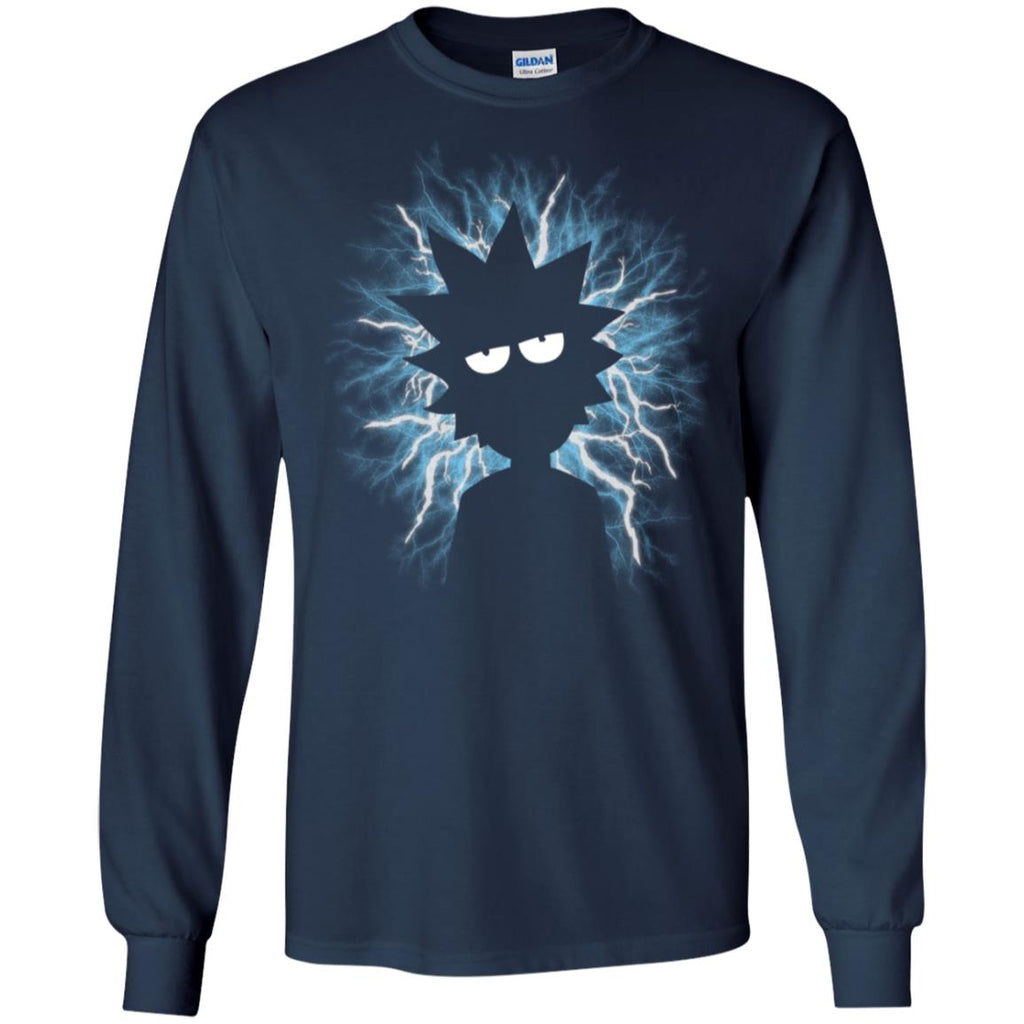 Rick And Morty Mad Scientist Men Long SLeeve Shirt