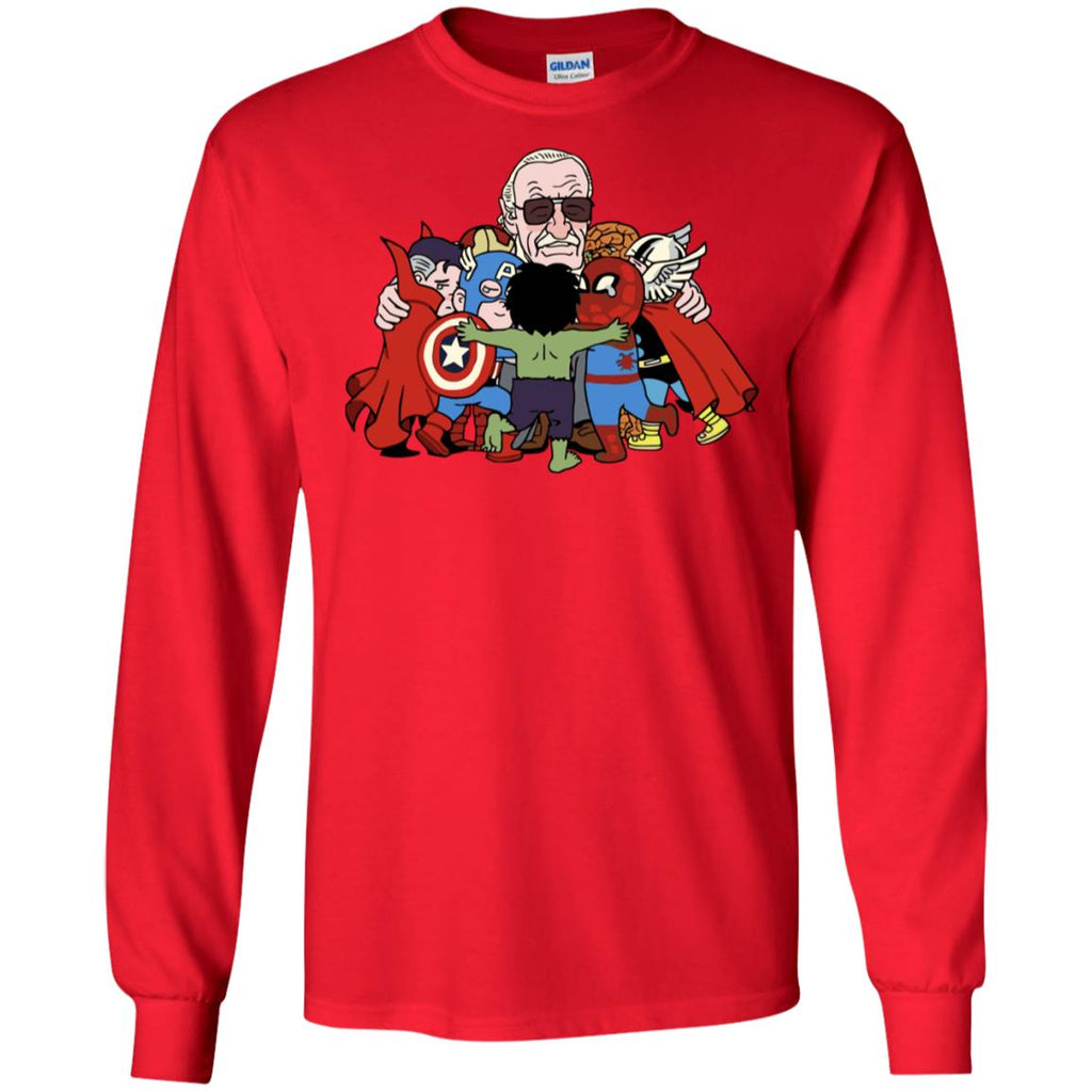 Stan Lee Shirt - Father Of Super Heroes Men Long SLeeve Shirt