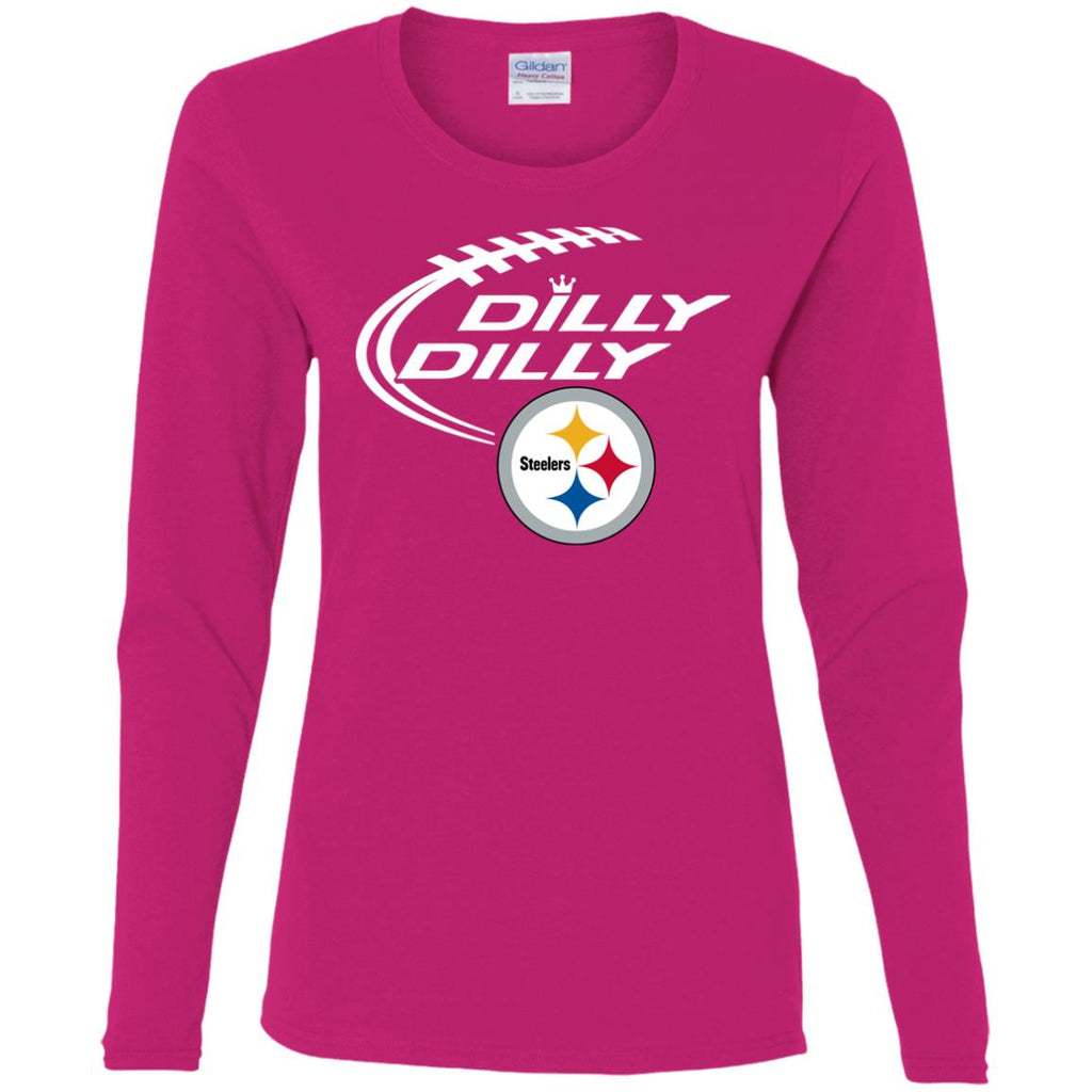Dilly Dilly Pittsburgh Steelers Logo Nfl Football Women Long Sleeve Shirt