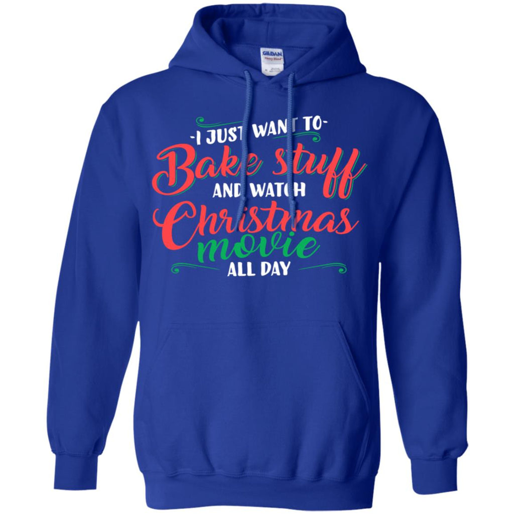 I Just Want To Bake Stuff And Watch Christmas Movies Men Pullover Hoodie