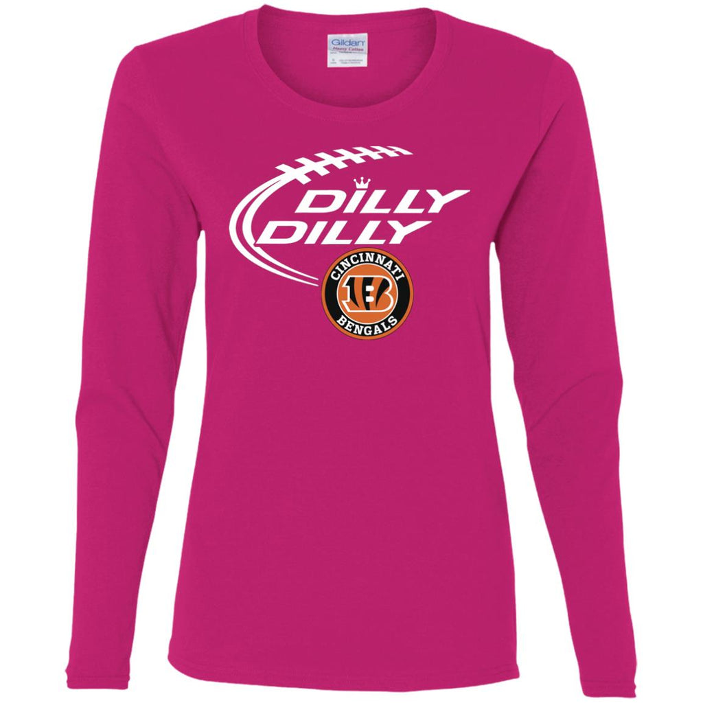 Dilly Dilly Cincinnati Bengal Nfl Football Women Long Sleeve Shirt