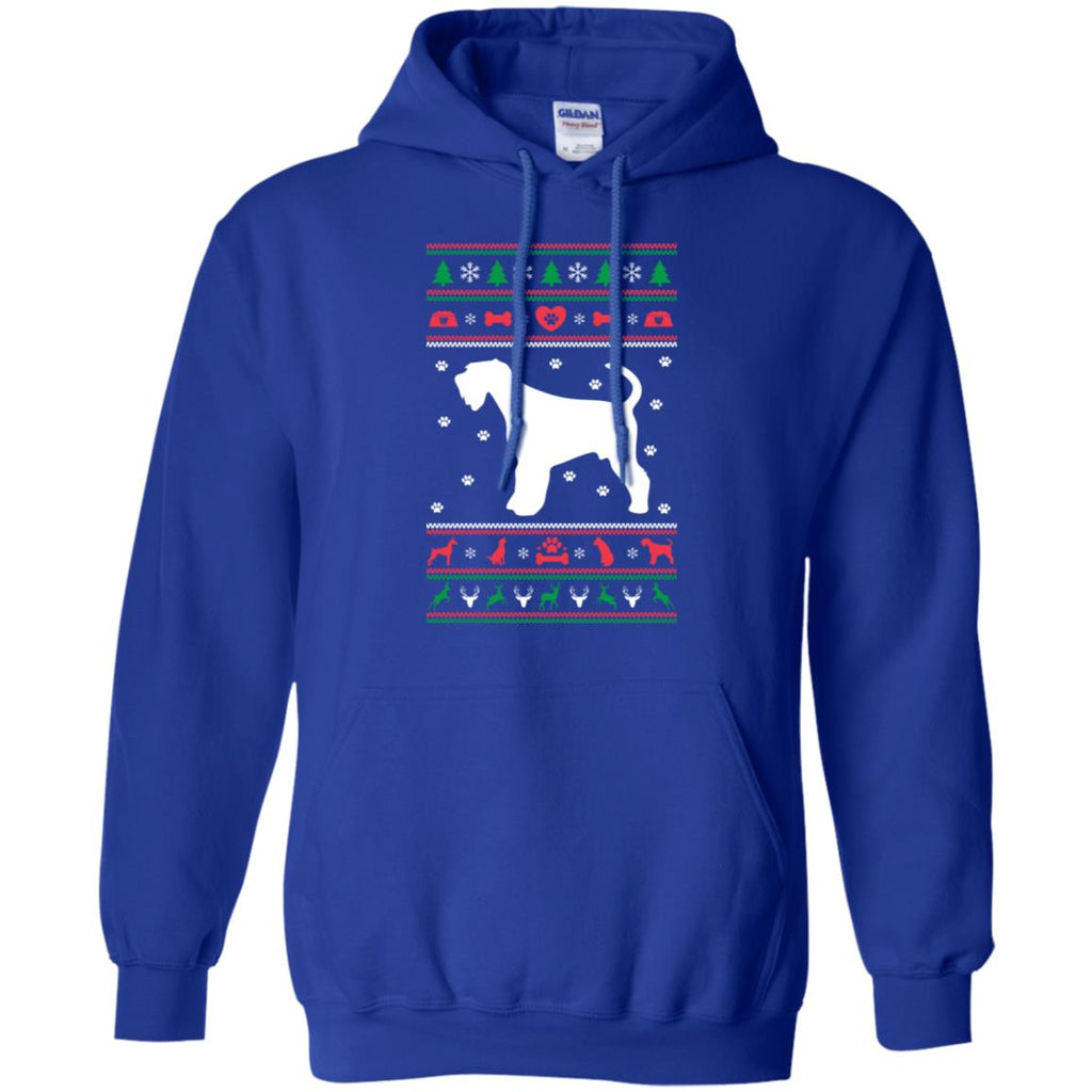 Christmas Airedale Dog Men Pullover Hoodie