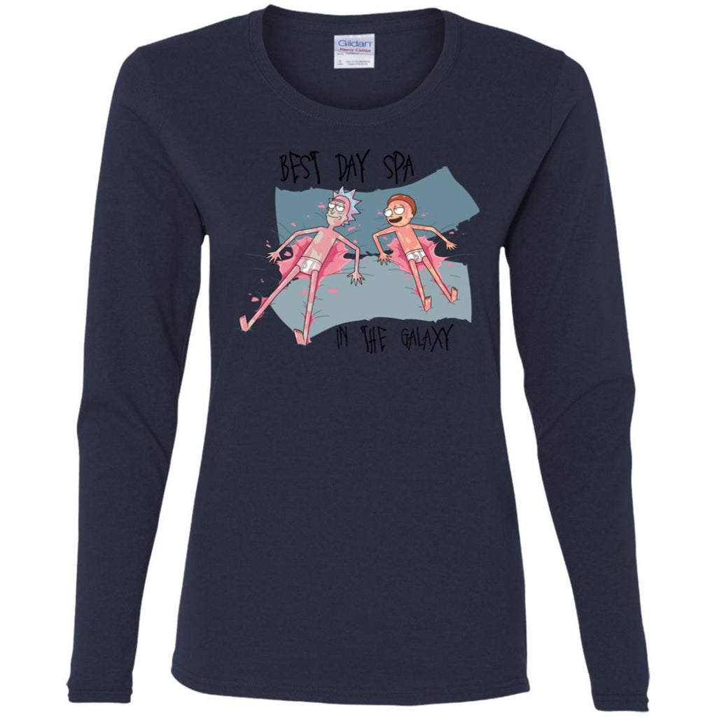 Rick And Morty Best Spa Day In The Galaxy Women Long Sleeve Shirt