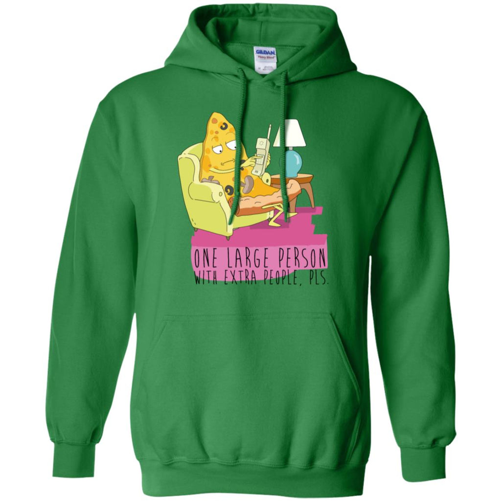 Rick And Morty Large Person With Extra People Men Pullover Hoodie