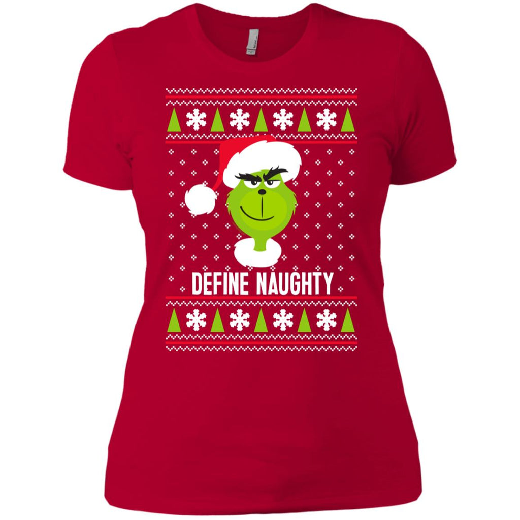 Dr. Seuss The Grinch Naughty Grinch Christmas Sweatshirt Women T-Shirt
