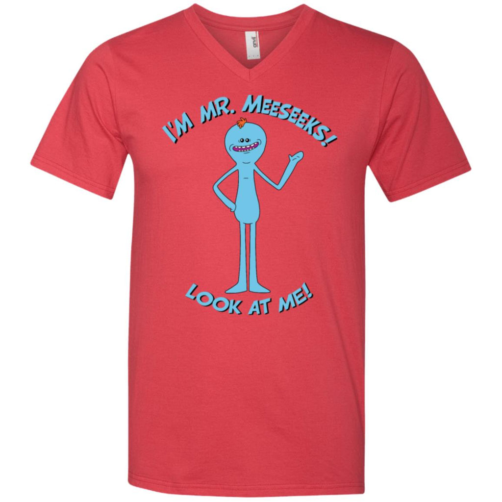 Rick And Morty Mr Meeseeks Look At Me Quote Men V-Neck T-Shirt