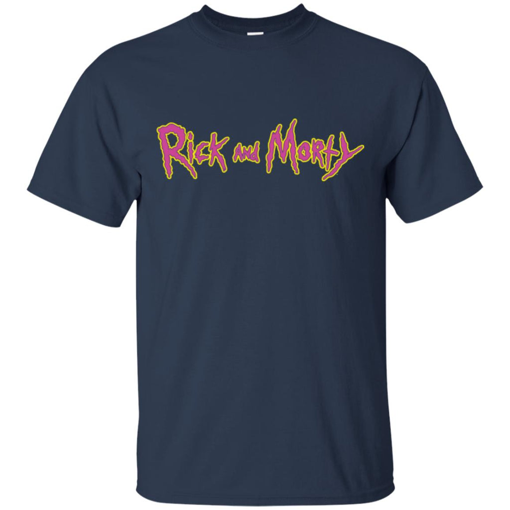 Rick And Morty Title Typography Shirt Men T-Shirt