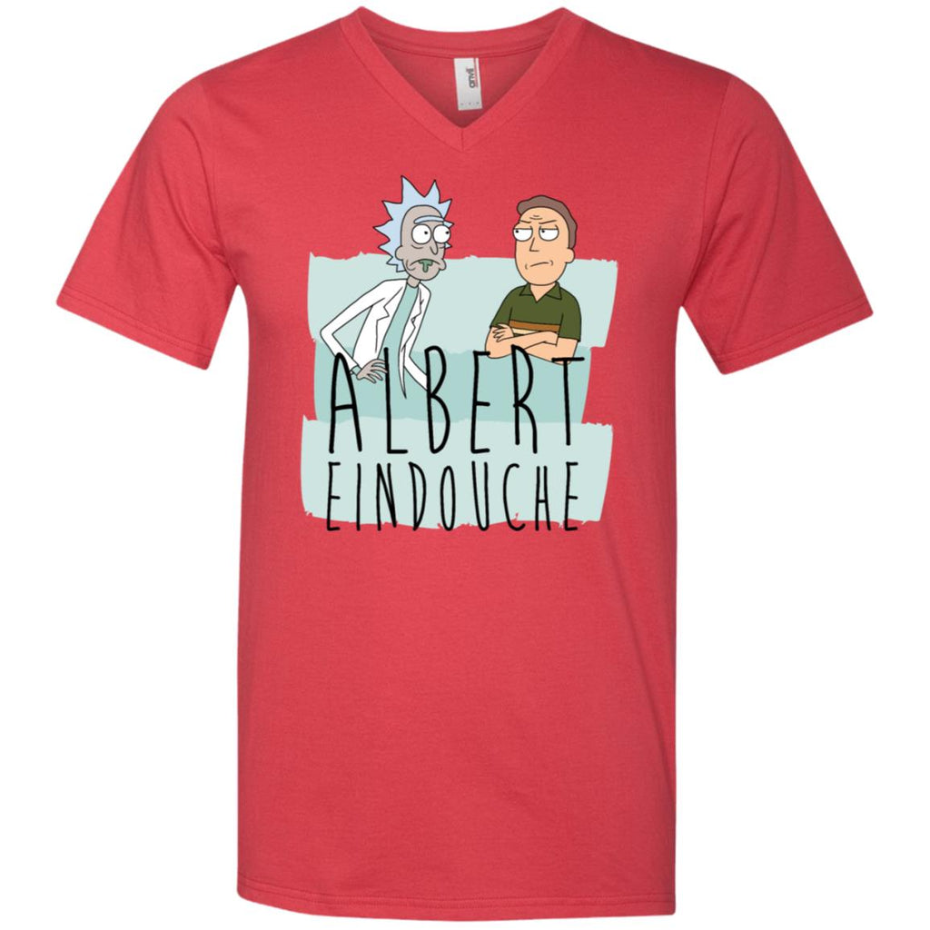 Rick And Morty Albert Eindouche Parody Men V-Neck T-Shirt