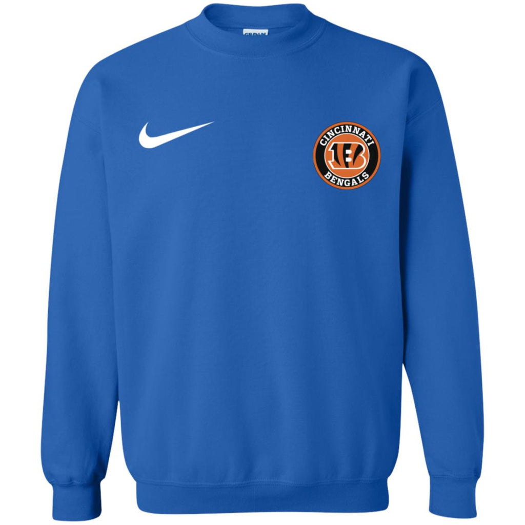 Nike Cincinnati Bengal Nfl Football Unisex Crewneck Pullover Sweatshirt