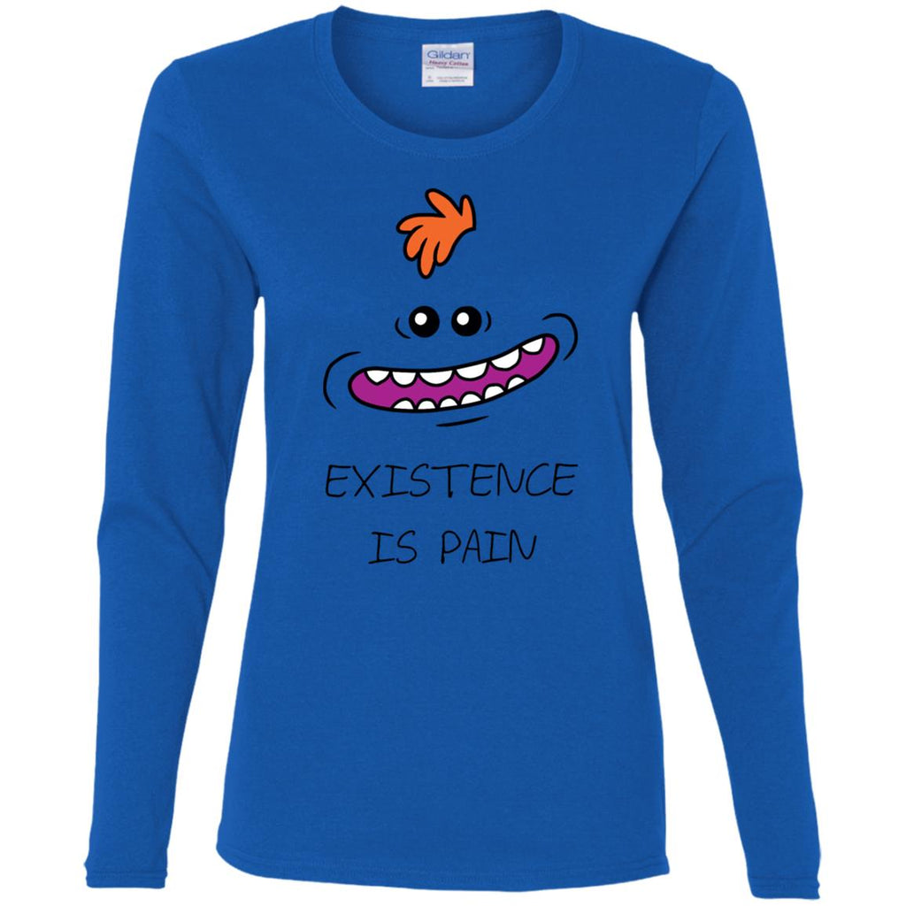 Rick And Morty Mr Meeseeks Existence Is Pain Women Long Sleeve Shirt