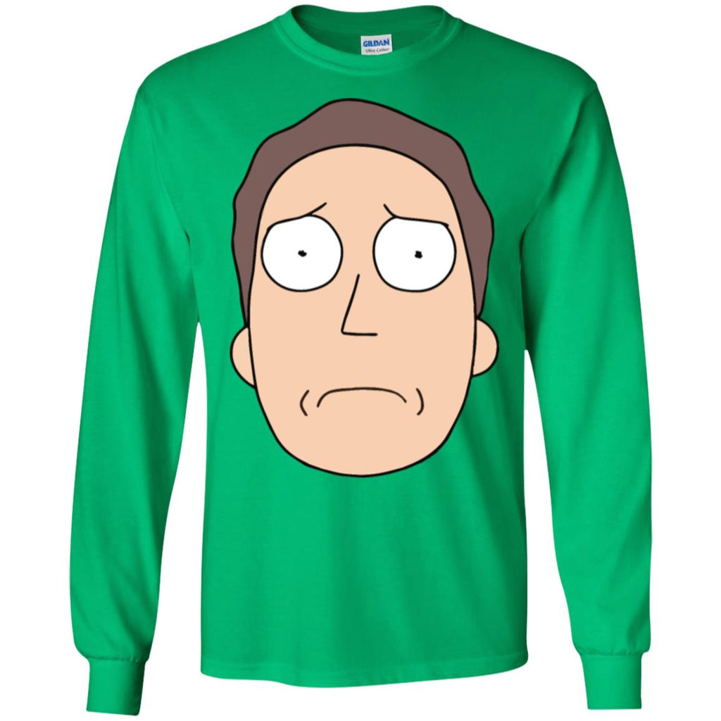Rick And Morty Jerry Smith Men Long SLeeve Shirt
