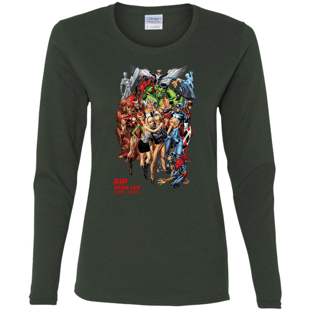 Rip Stan Lee Father Of Super Heroes Women Long Sleeve Shirt