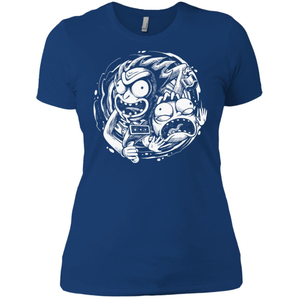 Rick And Morty Time Warp Travels Women T-Shirt