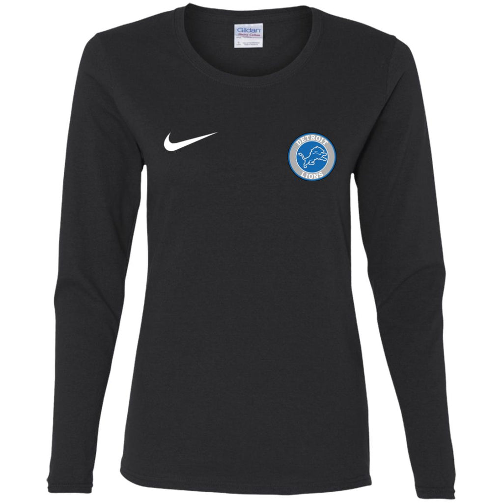 Nike Destroit Lions Nfl Football Women Long Sleeve Shirt