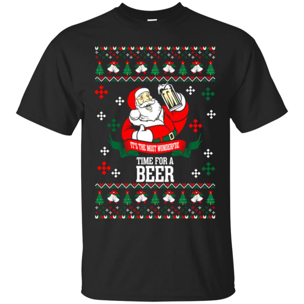 It's The Most Wonderful Time For A Beer Ugly Christmas Men T-Shirt