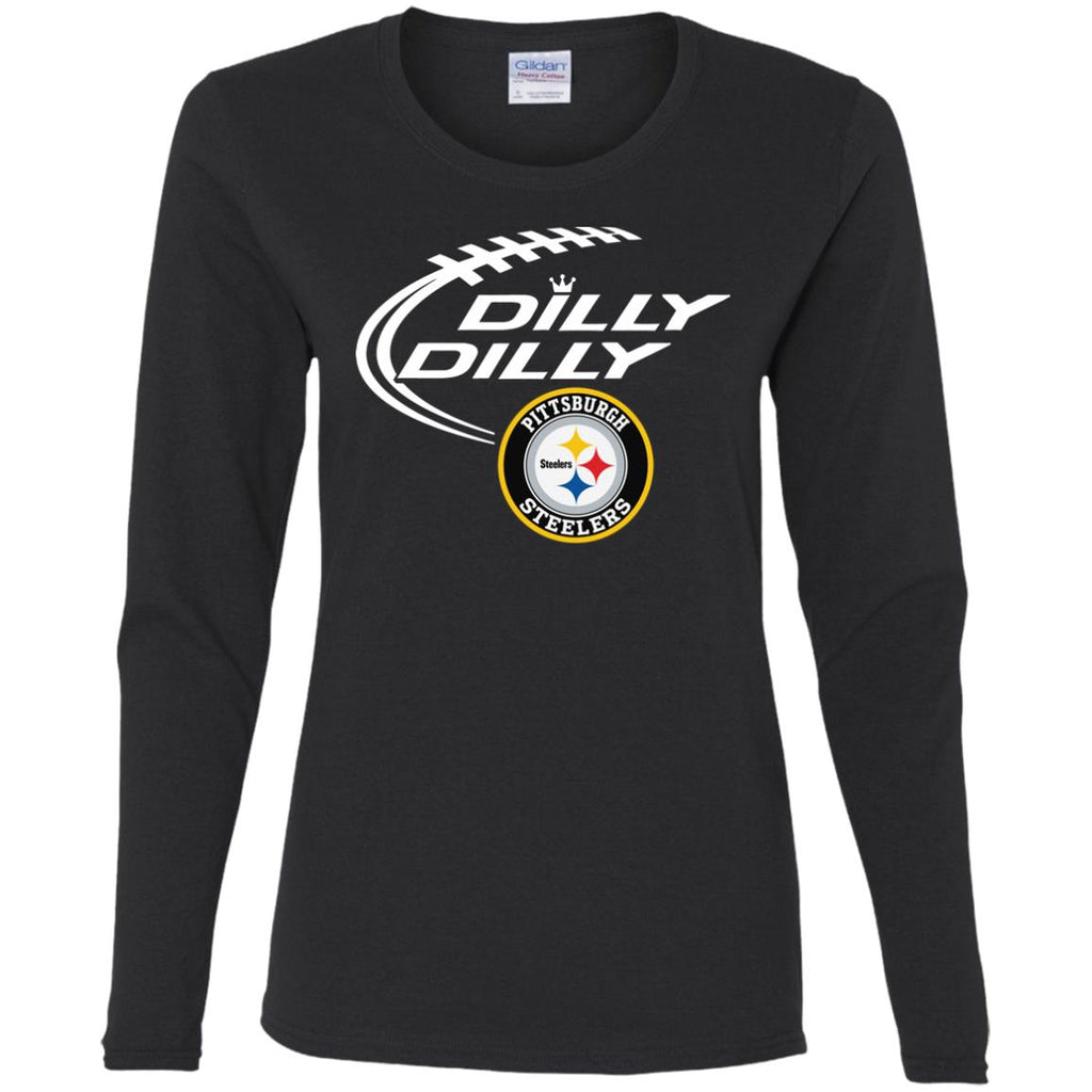 Dilly Dilly Pittsburgh Steelers Nfl Football Women Long Sleeve Shirt