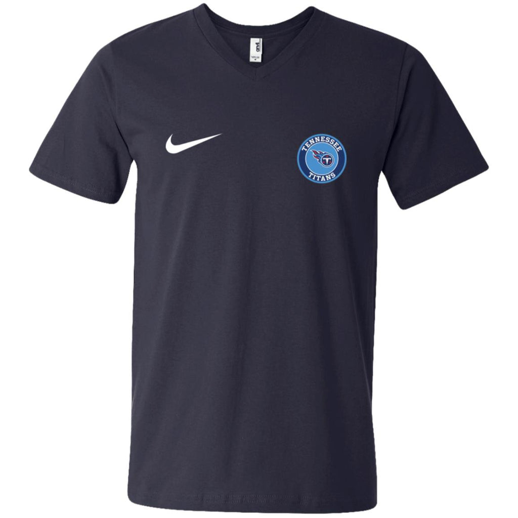 Nike Tennessee Titans Nfl Football Men V-Neck T-Shirt