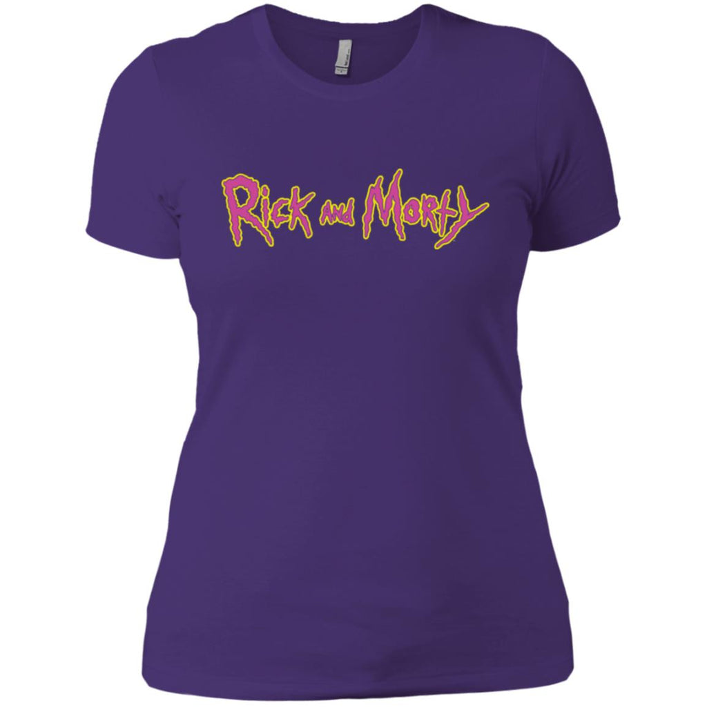 Rick And Morty Title Typography Shirt Women T-Shirt