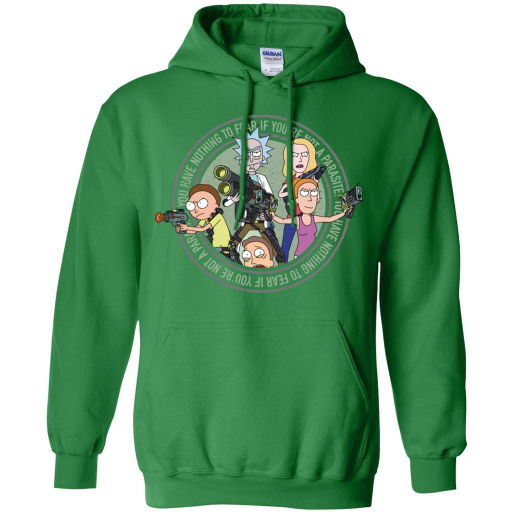 Rick And Morty And The Smith Family Men Pullover Hoodie