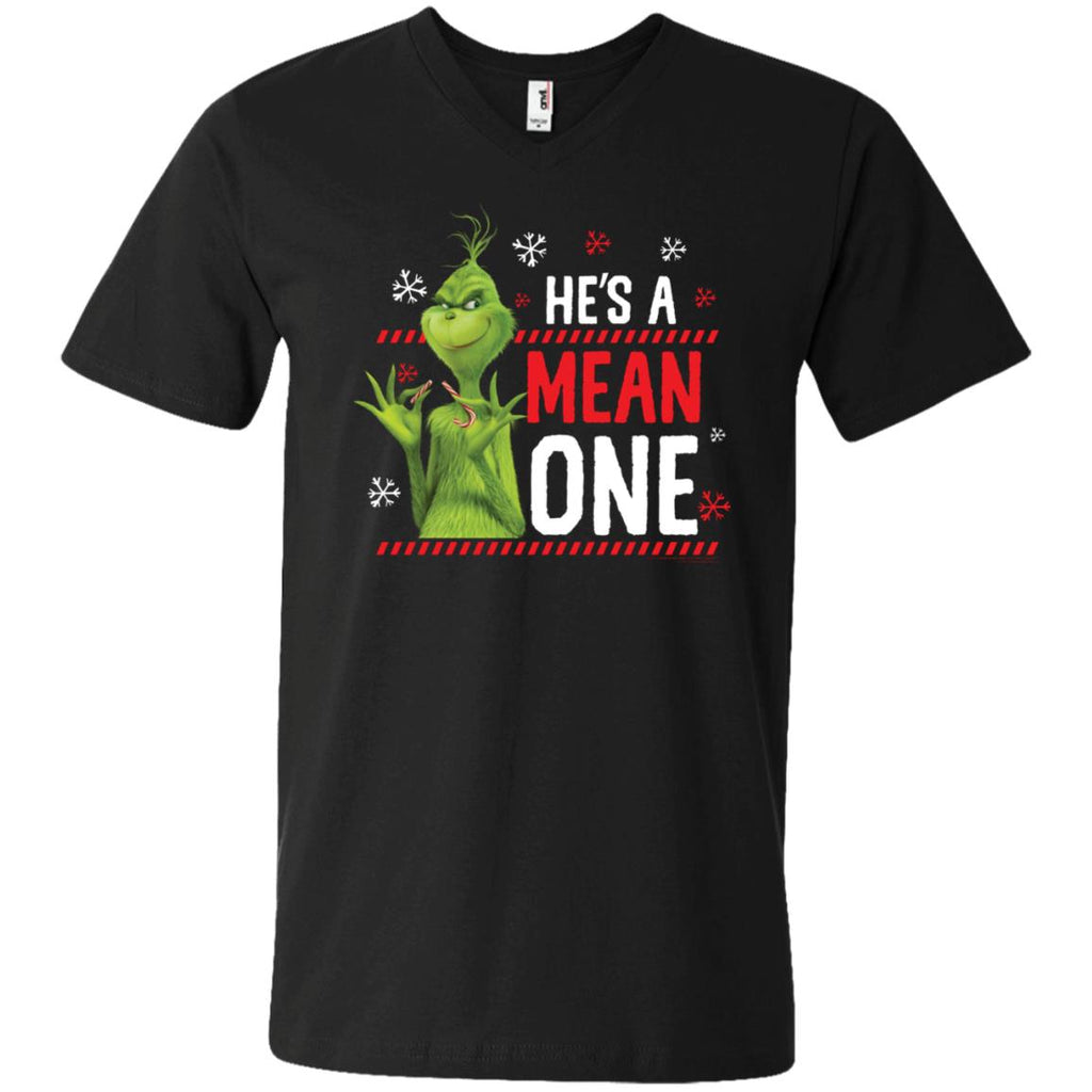Dr. Seuss The Grinch Me Being Jolly Men V-Neck T-Shirt