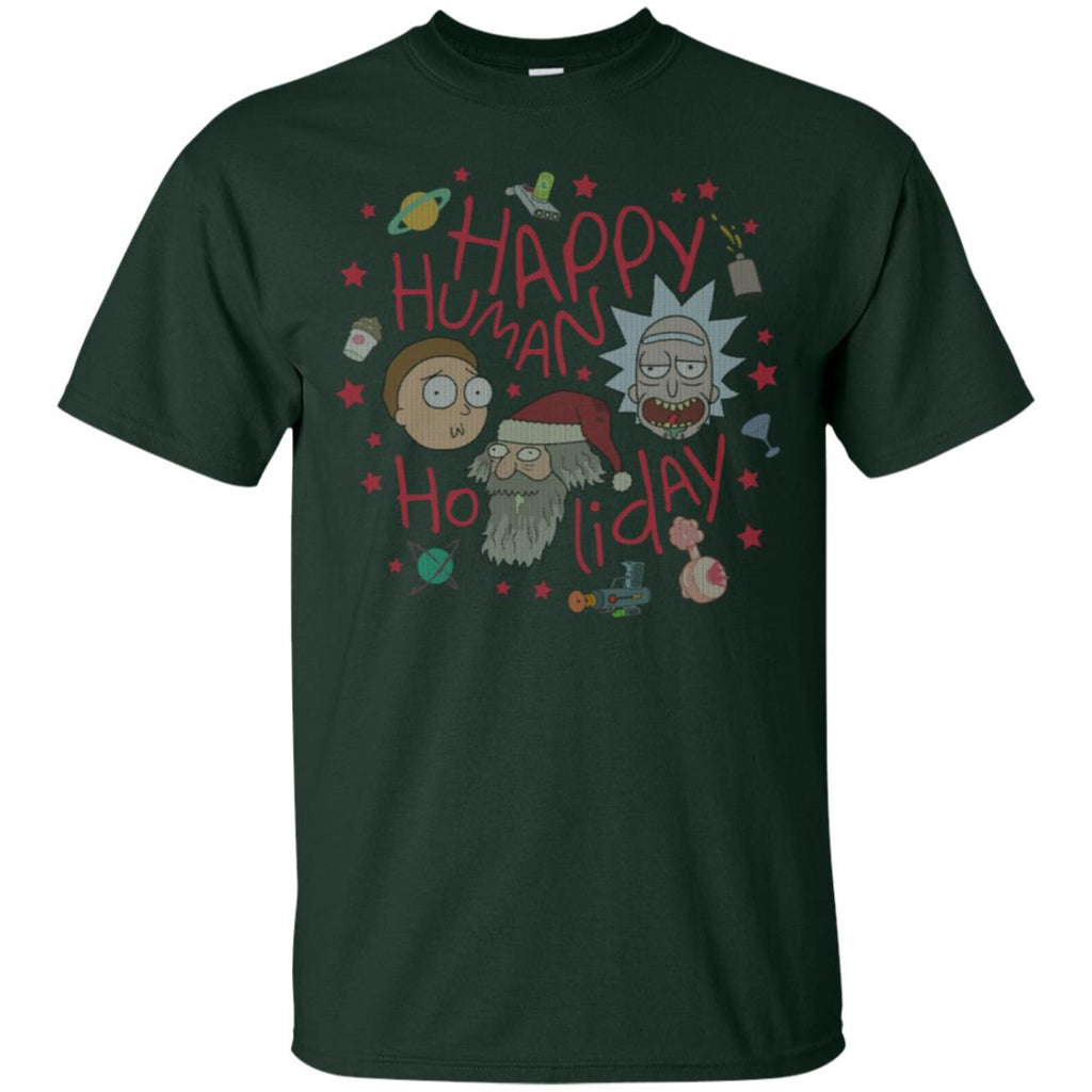 Rick And Morty Happy Human Holiday Jumper Men T-Shirt