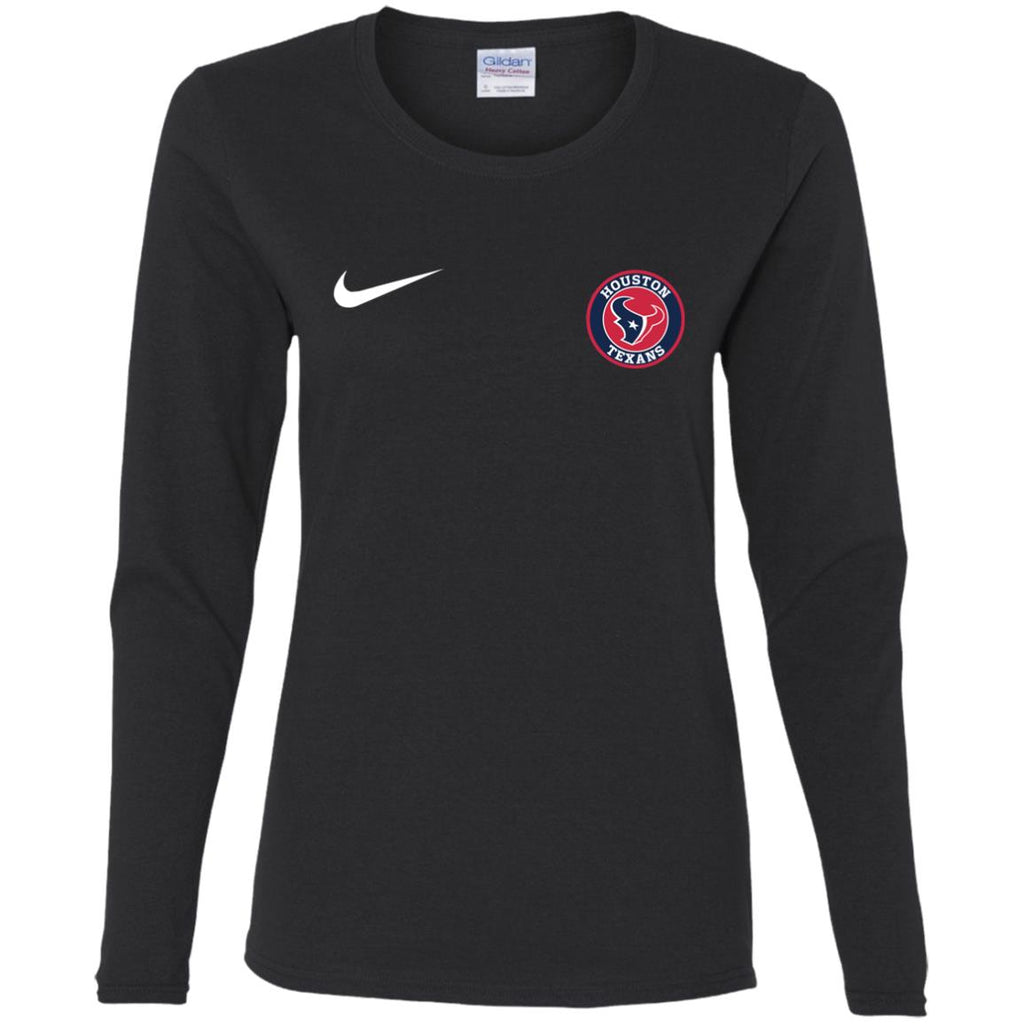 Nike Houston Texans Nfl Football Women Long Sleeve Shirt
