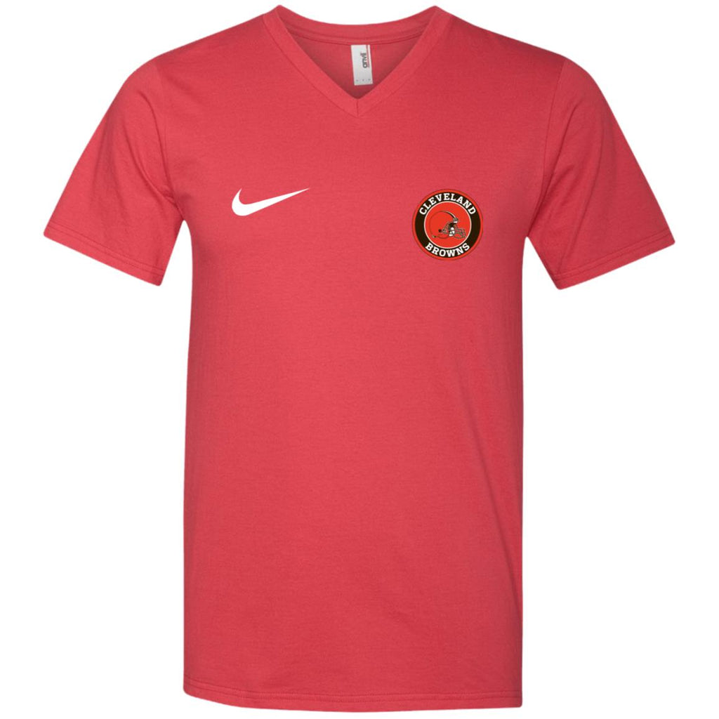 Nike Cleverlan Browns Nfl Football Men V-Neck T-Shirt