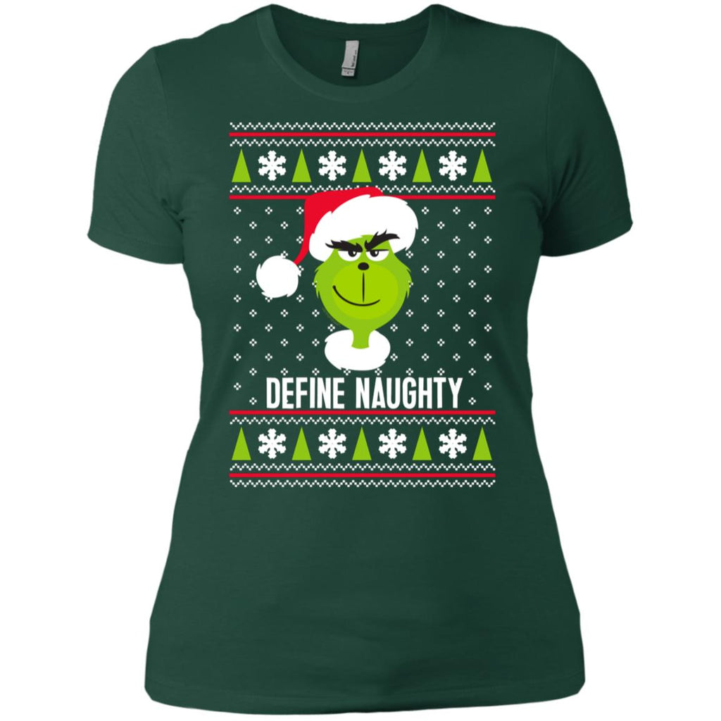Dr. Seuss The Grinch Naughty Grinch Christmas Sweatshirt Women T-Shirt