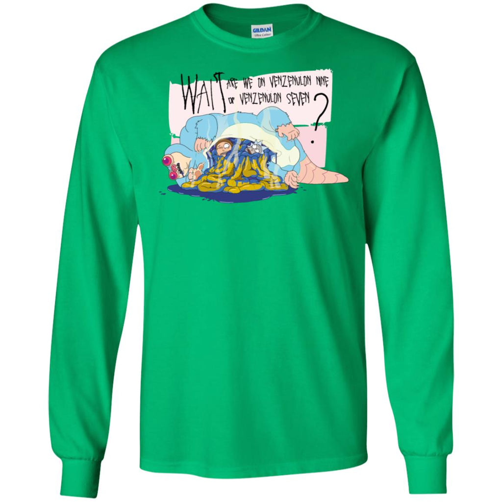 Ricky And Morty Which Venzenulon Are We On Men Long SLeeve Shirt