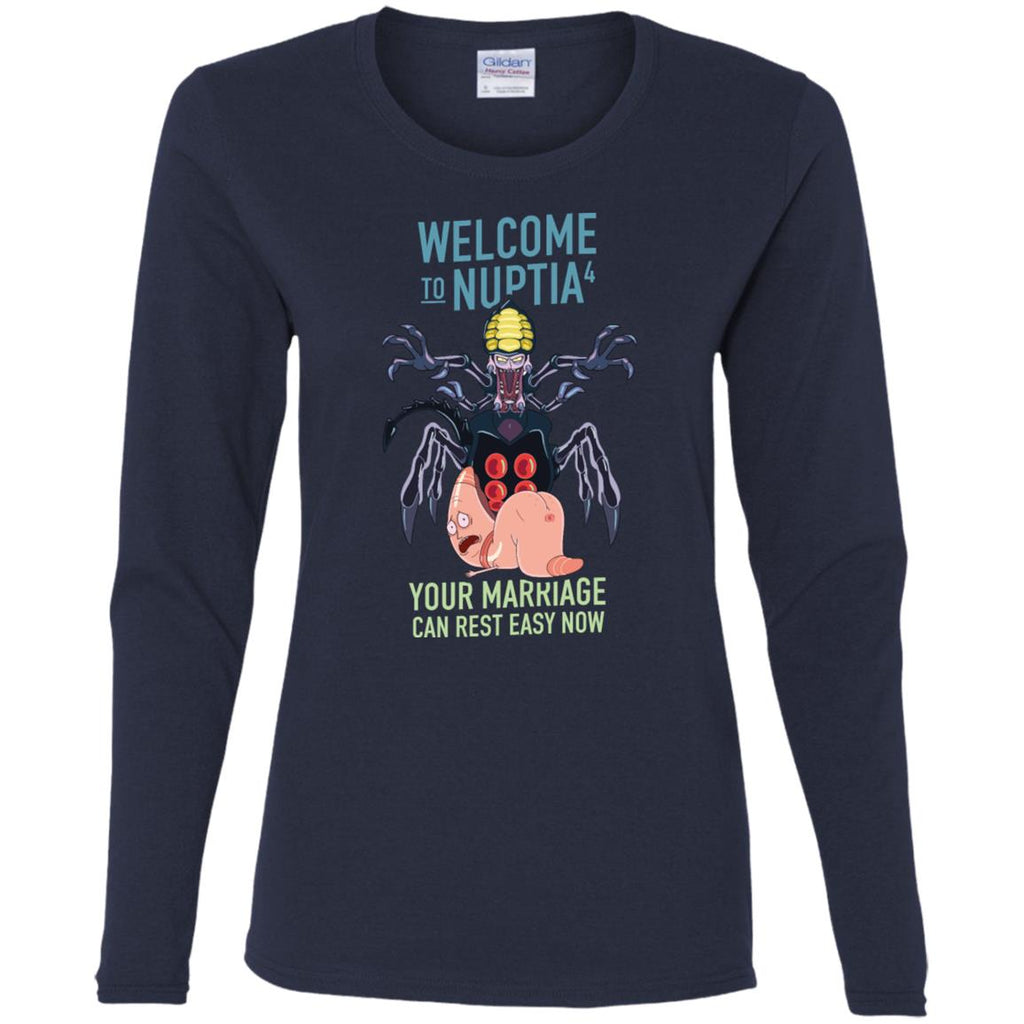 Rick And Morty Welcome To Nuptia Women Long Sleeve Shirt