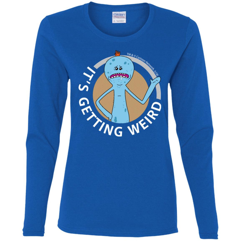 Rick And Morty Mr Meeseeks It's Getting Weird Mug Women Long Sleeve Shirt