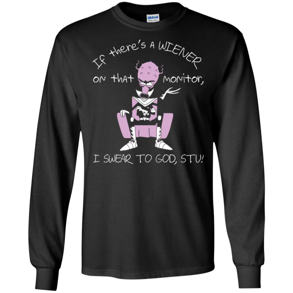 Rick And Morty If There's A Wiener Men Long SLeeve Shirt